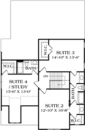 Upper/Second Floor Plan: 106-265