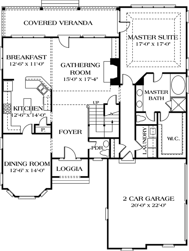 Main Floor Plan: 106-268