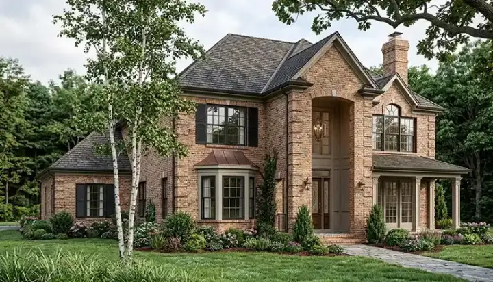 Traditional house plans 106-271 - front exterior, 2,797 sq ft, 4 bed, 3 bath house plans | Monster House Plans