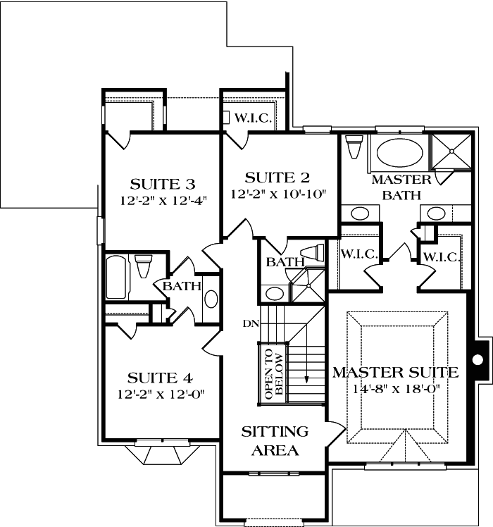 Upper/Second Floor Plan: 106-271