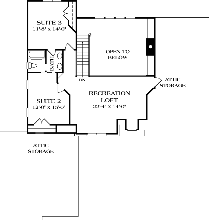 Upper/Second Floor Plan: 106-273