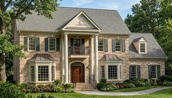 Southern Colonial house plans 106-280 - front exterior, 3,048 sq ft, 4 bed, 3 bath house plans | Monster House Plans