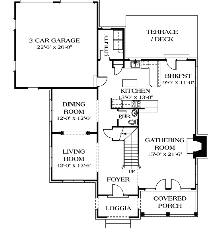 Main Floor Plan: 106-286