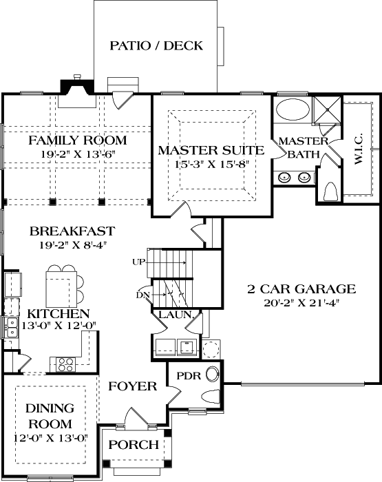 Main Floor Plan: 106-288