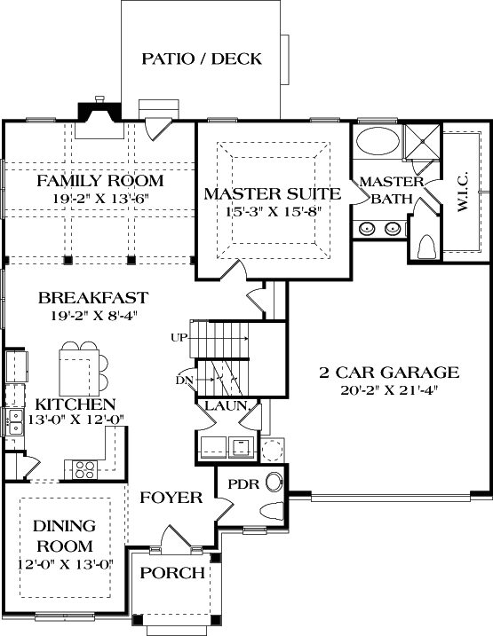 Main Floor Plan: 106-290