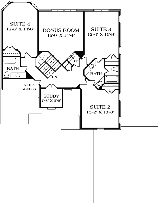 Upper/Second Floor Plan: 106-293