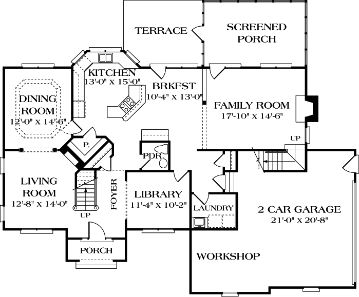Main Floor Plan: 106-296