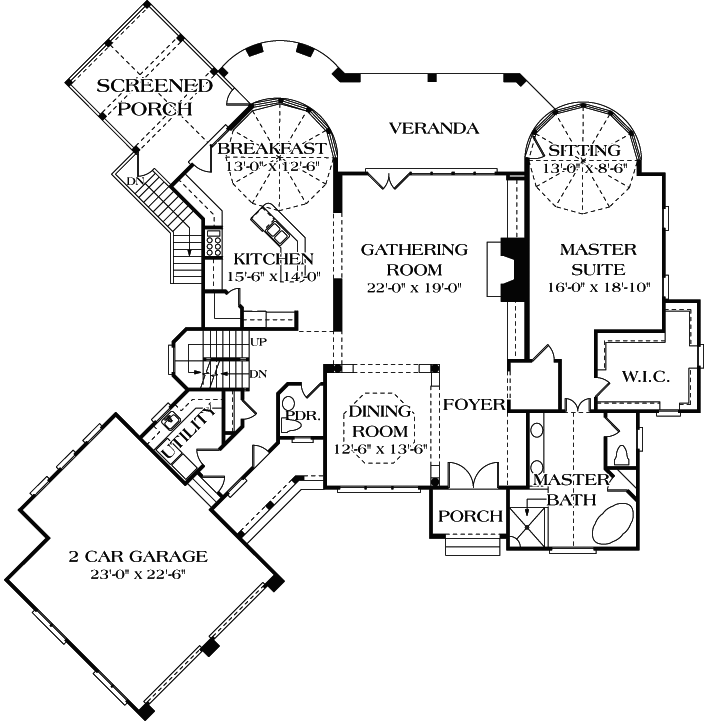 Main Floor Plan: 106-297