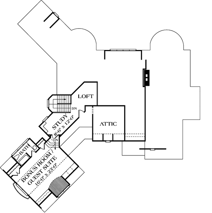 Upper/Second Floor Plan: 106-297