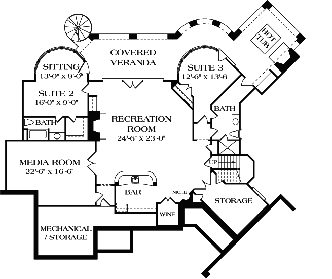 Lower Floor Plan:106-298