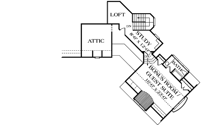 Upper/Second Floor Plan:106-298