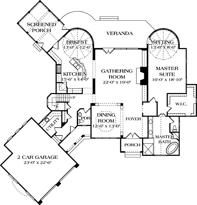 Main Floor Plan: 106-299