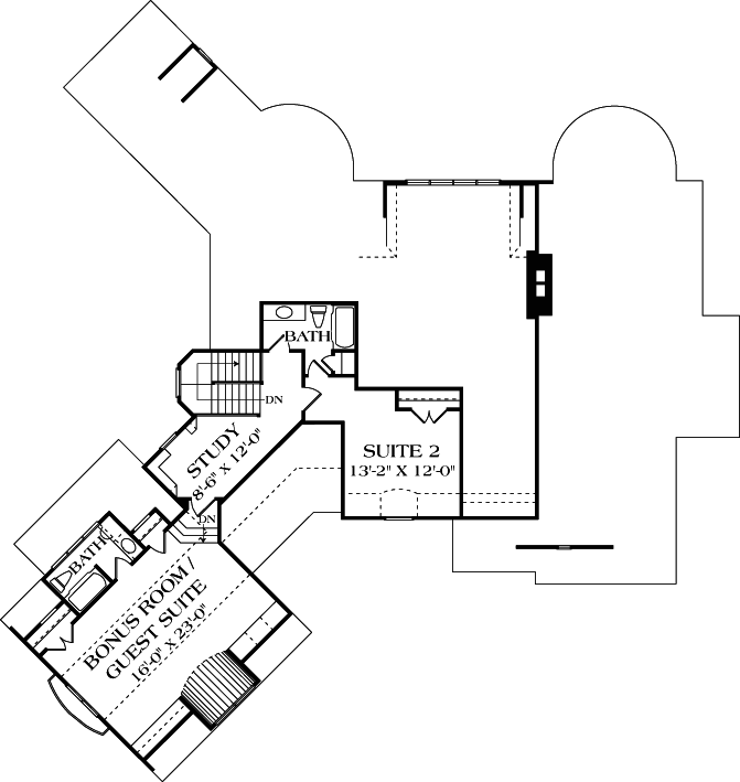 Upper/Second Floor Plan: 106-299