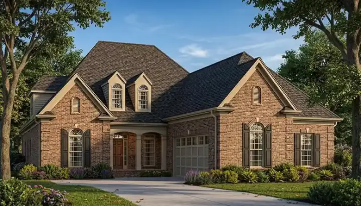 Traditional house plans 106-301 - front exterior, 2,842 sq ft, 3 bed, 3 bath house plans | Monster House Plans