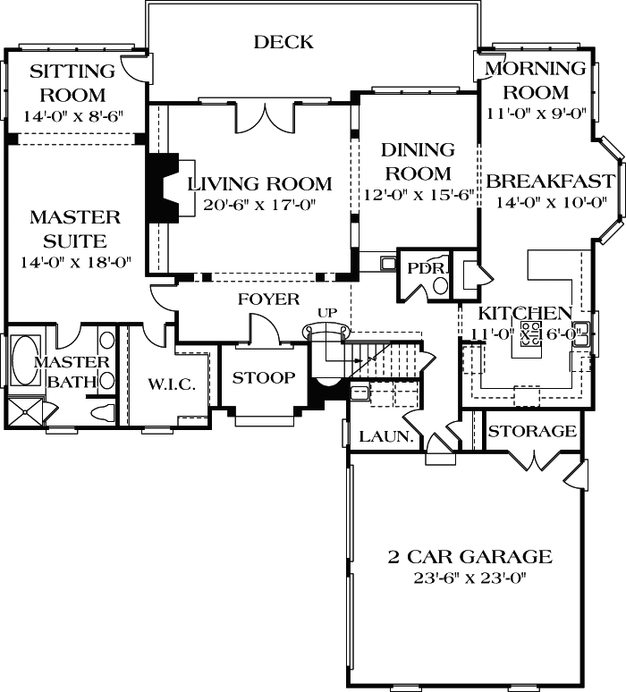 Main Floor Plan: 106-302