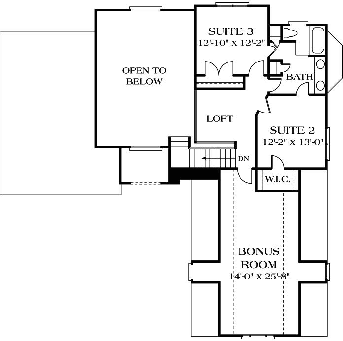 Upper/Second Floor Plan: 106-303