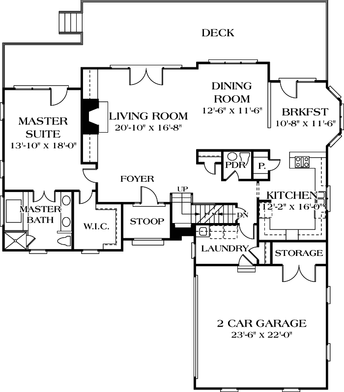 Main Floor Plan: 106-305