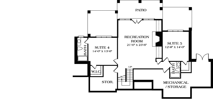 Lower Floor Plan: 106-308