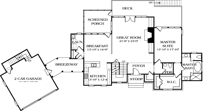 Main Floor Plan: 106-308