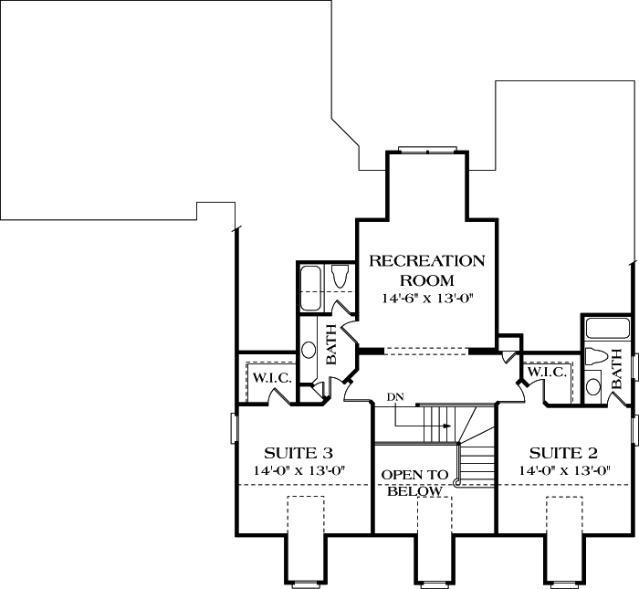 Upper/Second Floor Plan: 106-313