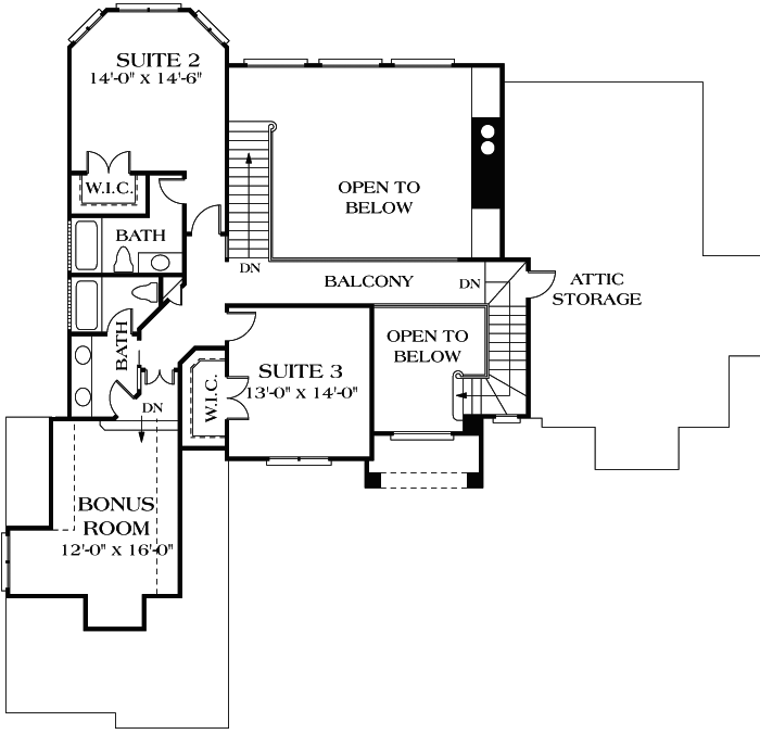 Upper/Second Floor Plan: 106-314