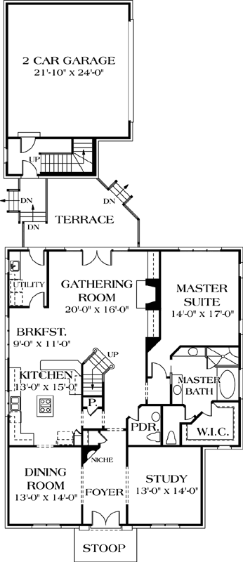 Main Floor Plan: 106-315