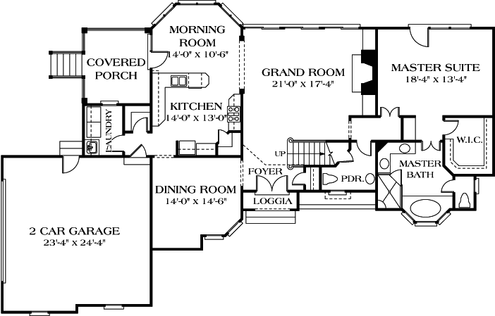 Main Floor Plan: 106-318