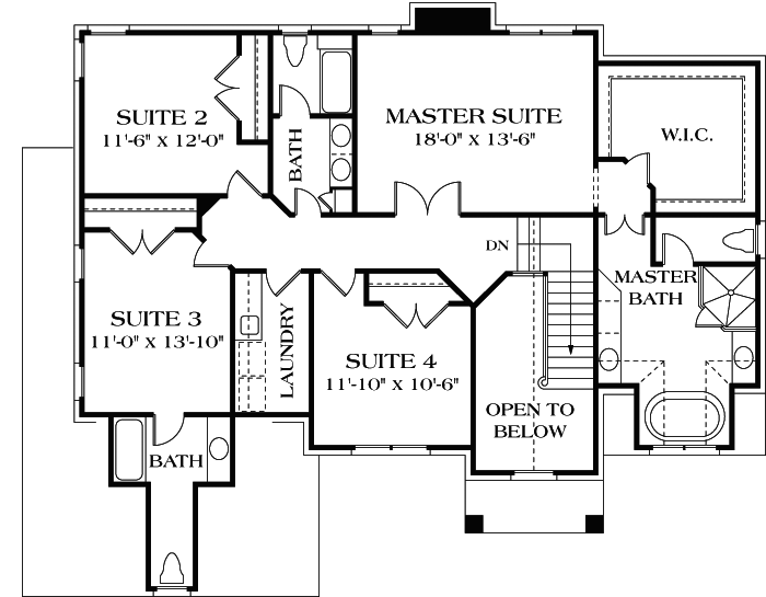 Upper/Second Floor Plan: 106-321
