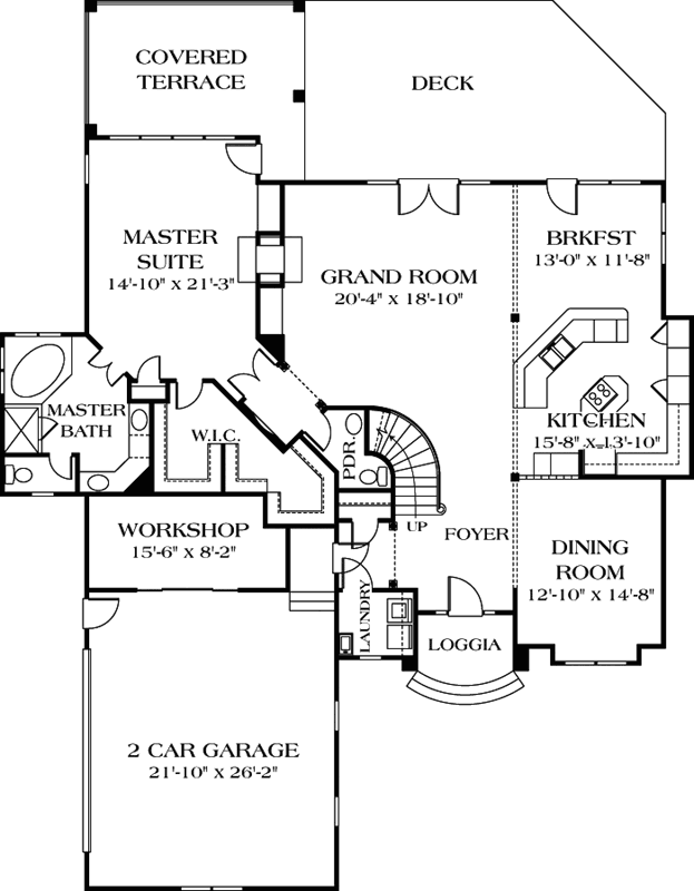 Main Floor Plan: 106-322