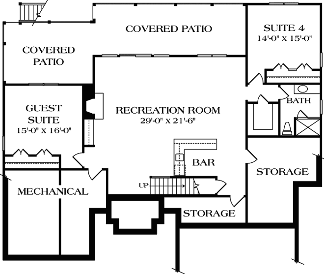 Lower Floor Plan: 106-323