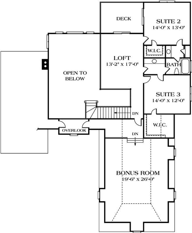 Upper/Second Floor Plan: 106-323