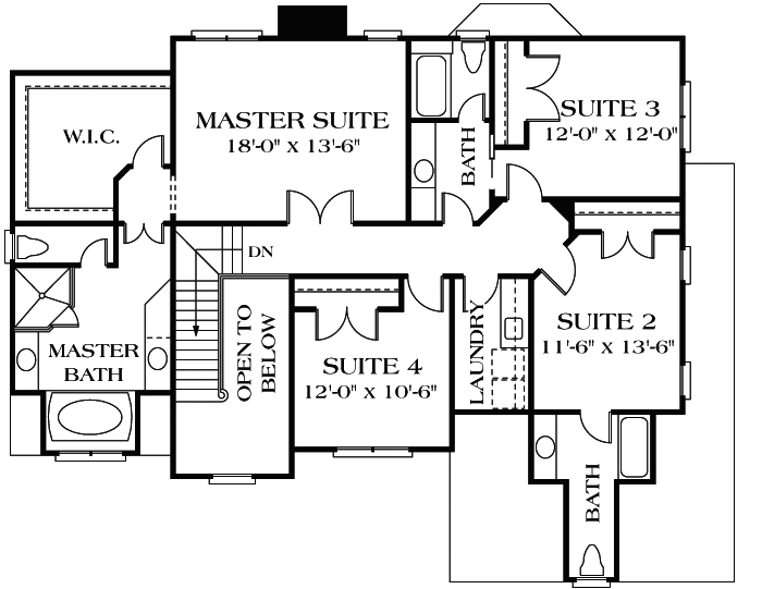 Upper/Second Floor Plan: 106-325