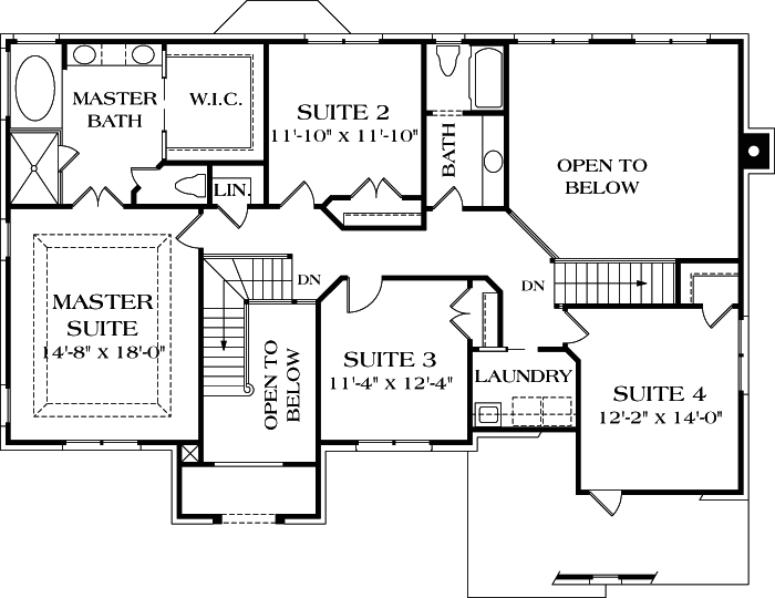 Upper/Second Floor Plan: 106-327