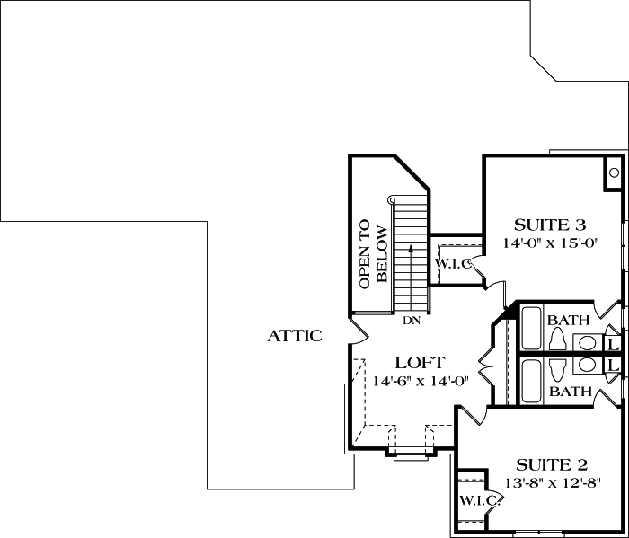 Upper/Second Floor Plan: 106-328