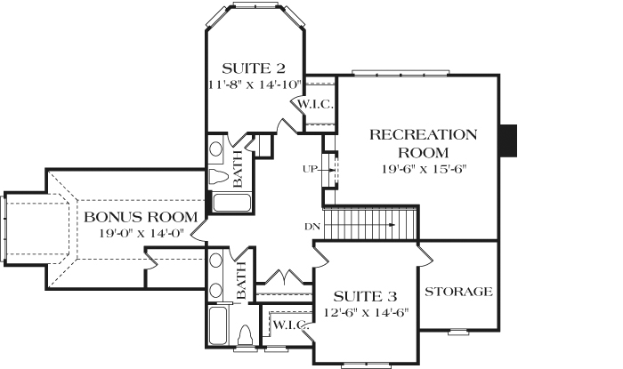 Upper/Second Floor Plan: 106-329