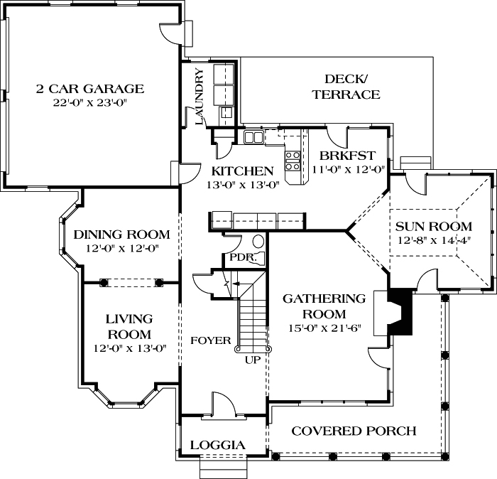Main Floor Plan: 106-330