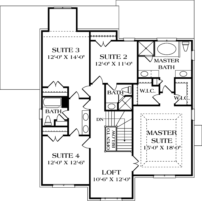 Upper/Second Floor Plan: 106-331