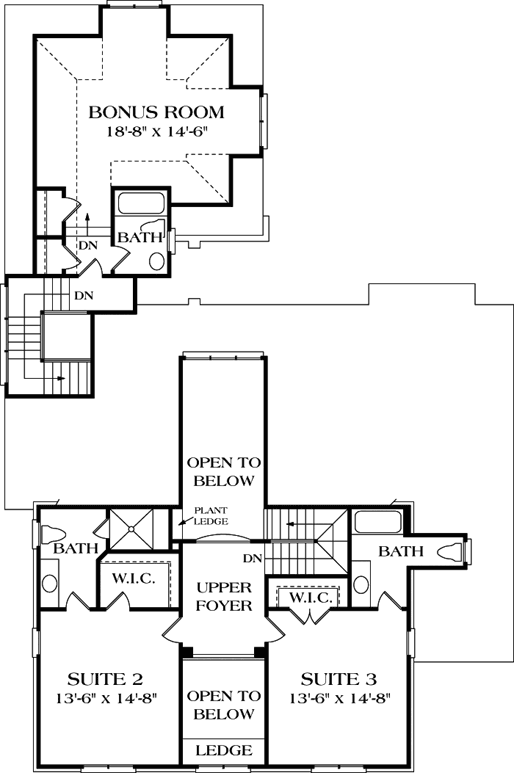 Upper/Second Floor Plan: 106-337