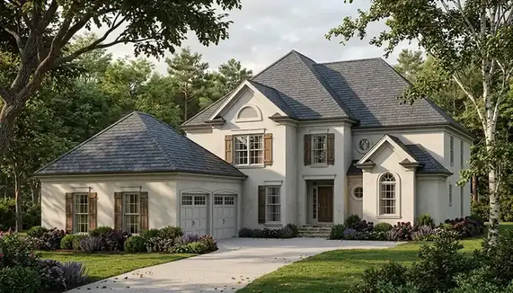 Traditional house plans 106-338 - front exterior, 3,052 sq ft, 3 bed, 2 bath house plans | Monster House Plans