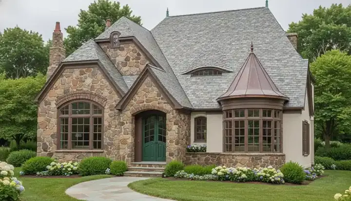 English Country house plans 106-339 - front exterior, 3,053 sq ft, 3 bed, 3 bath house plans | Monster House Plans
