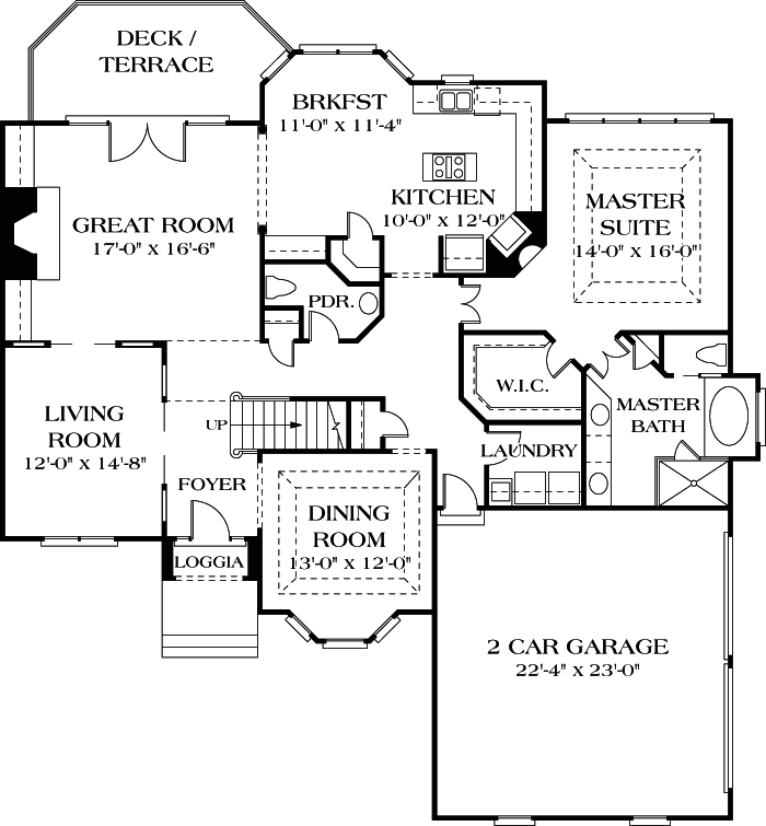 Main Floor Plan: 106-340