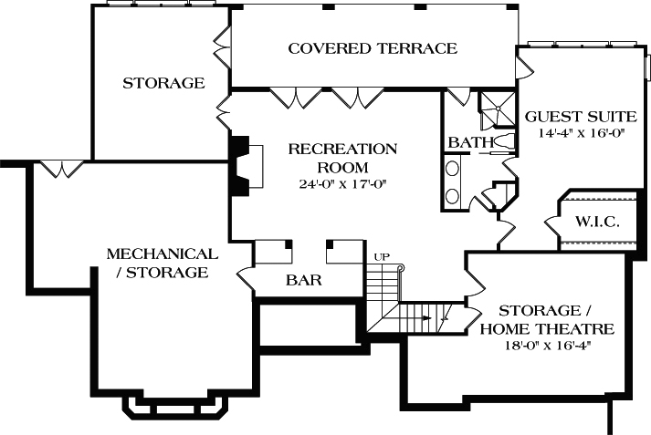 Lower Floor Plan: 106-342