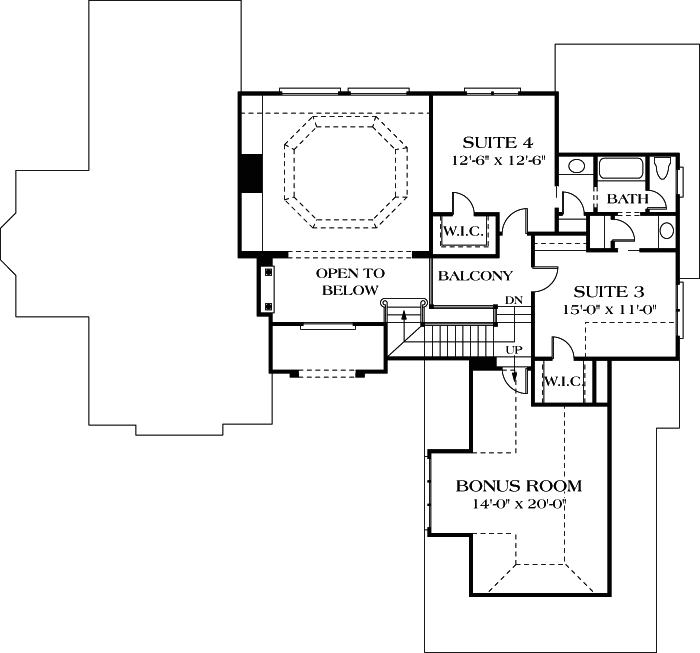 Upper/Second Floor Plan: 106-342