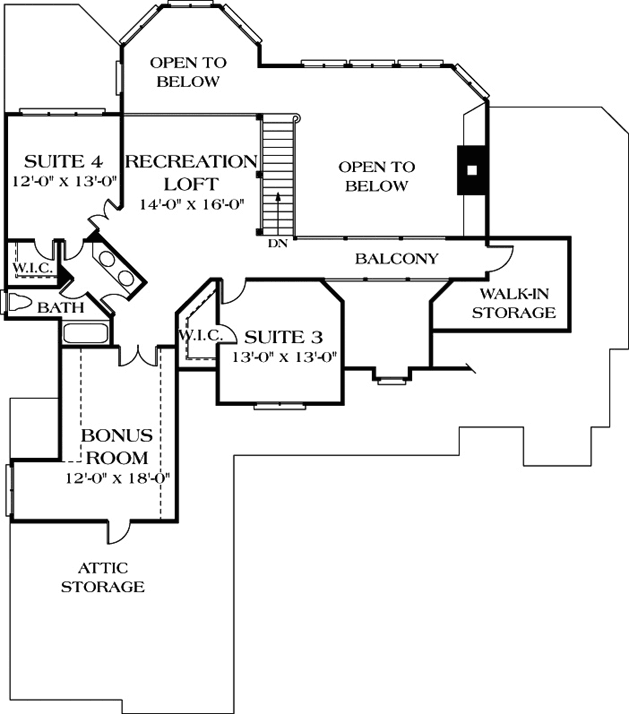 Upper/Second Floor Plan: 106-344