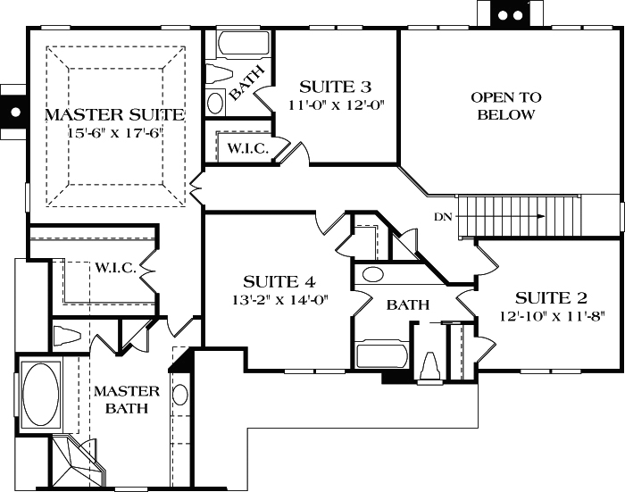 Upper/Second Floor Plan: 106-346
