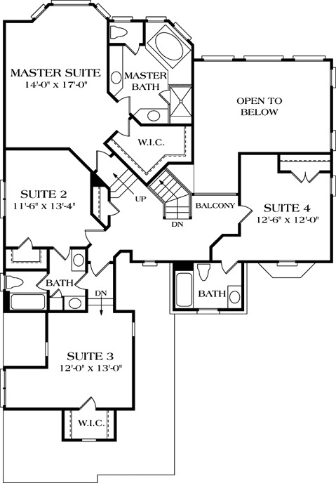 Upper/Second Floor Plan: 106-347