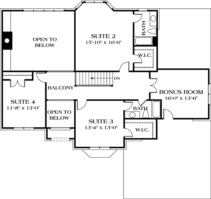 Upper/Second Floor Plan: 106-348
