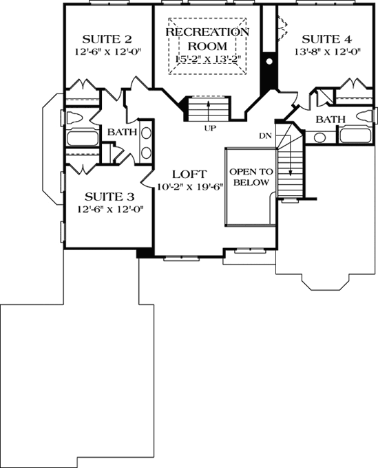 Upper/Second Floor Plan: 106-349