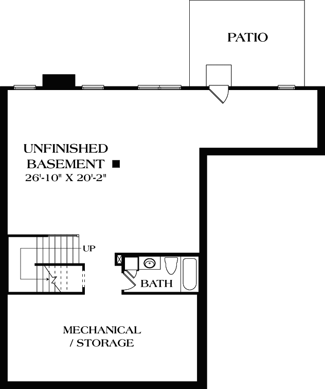Lower Floor Plan: 106-354