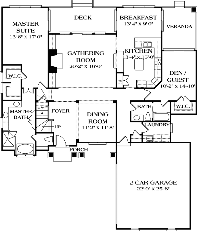 Main Floor Plan: 106-357